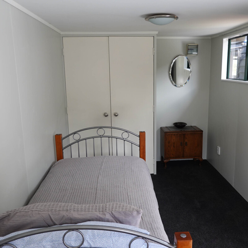 Ample room for two people with comfortable single beds